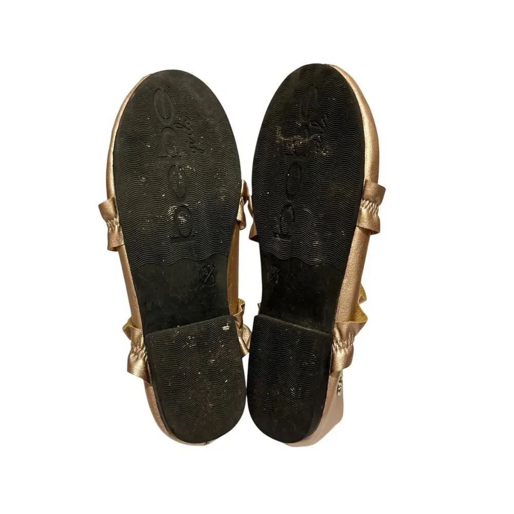 Bebe Girls Rose Gold Slip On Ballet Flats Medium 13-1
